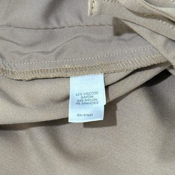 J. Jill Modern Knit Cuffed Crop Pants Pull On Drawstring Tan Womens Size 1X - Picture 6 of 11